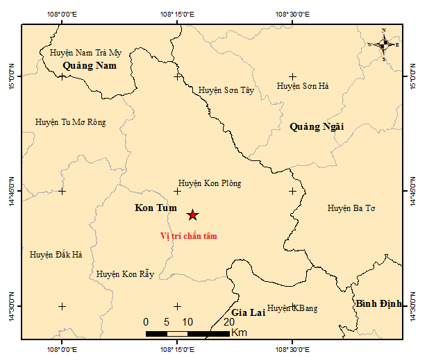 Kon Tum lại xảy ra 9 trận động đất trong ngày 31/7- Ảnh 2.