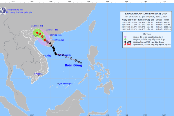 Bão số 2 cách Quảng Ninh, Hải Phòng 170km- Ảnh 1.