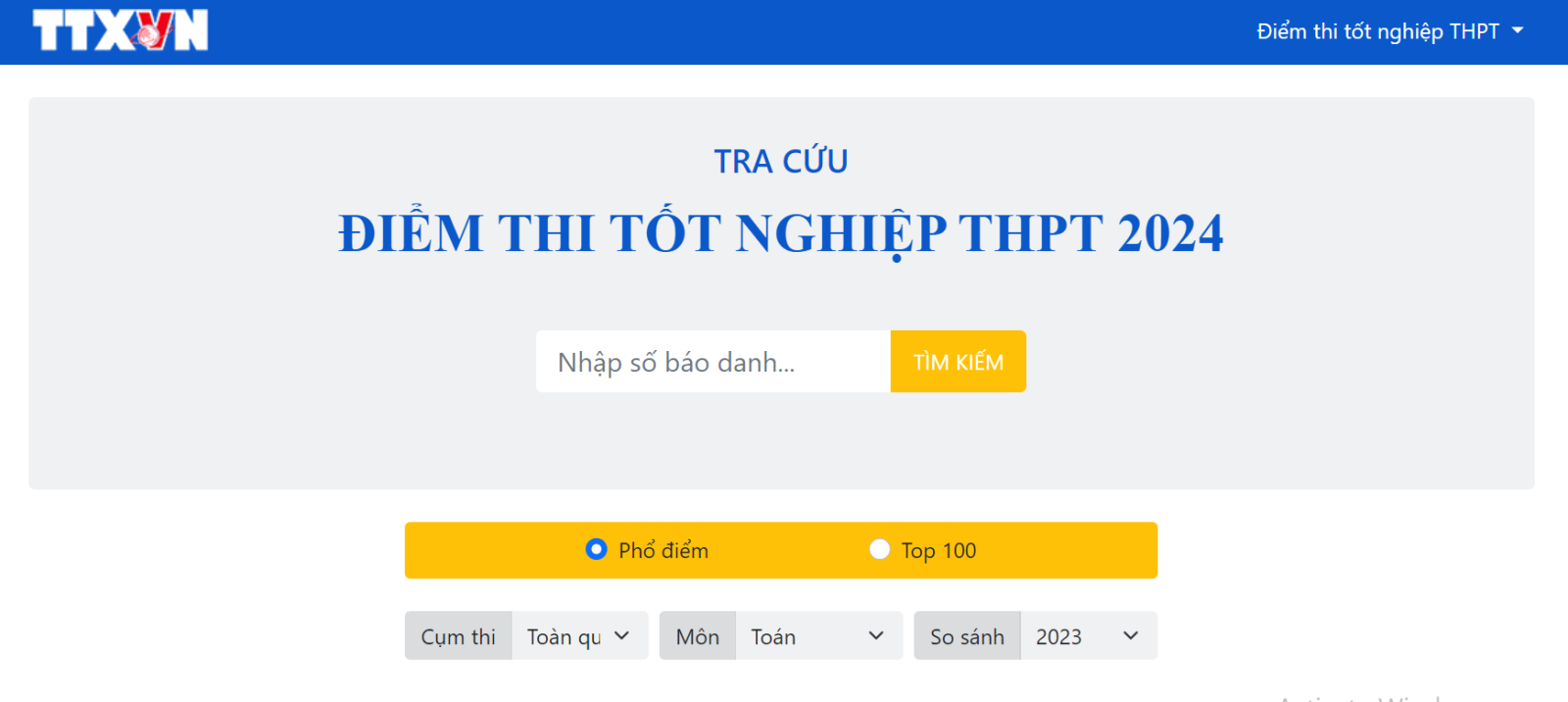 Cách tra cứu điểm thi tốt nghiệp THPT 2024 nhanh nhất- Ảnh 1.