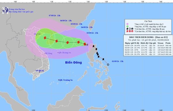 Bão số 3 liên tục tăng cấp đang hoành hành trên Biển Đông- Ảnh 2.