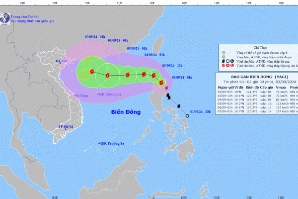 Chiều nay bão YAGI sẽ vào Biển Đông gây mưa dông mạnh, sóng lớn- Ảnh 2.